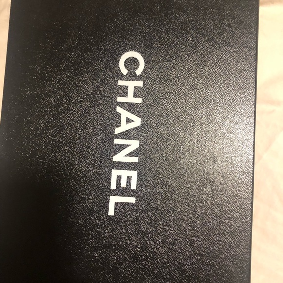 Chanel Flats 38.5 black (hardly used) - Picture 1 of 4